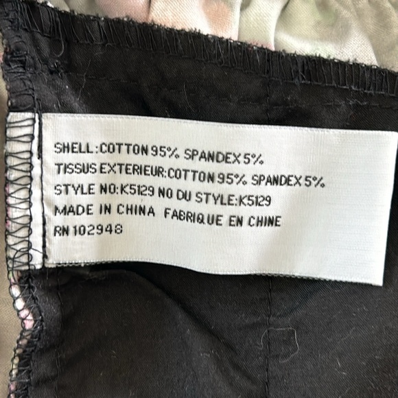 Tulle from Anthro Floral Print Gathered Mini Skirt w Pockets, Brass Buttons - Picture 8 of 9